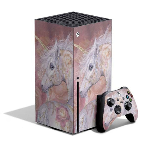 Licorne Florale Rose Unicorn by Laurie Prindle Xbox Series X Skins